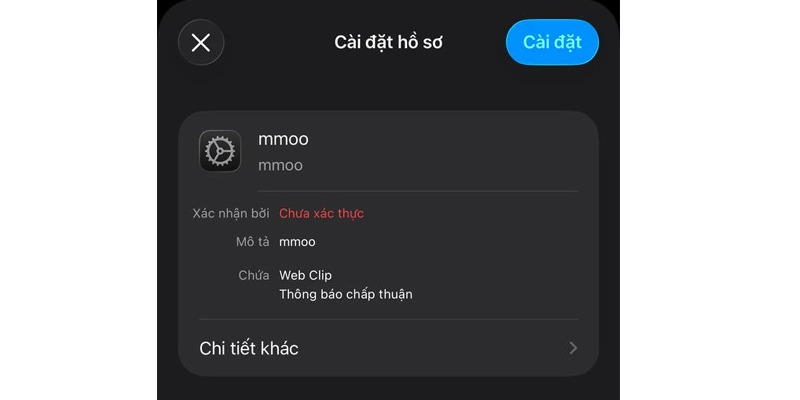 hoàn tất cài đặt ứng dụng MMOO và bắt đầu đăng ký